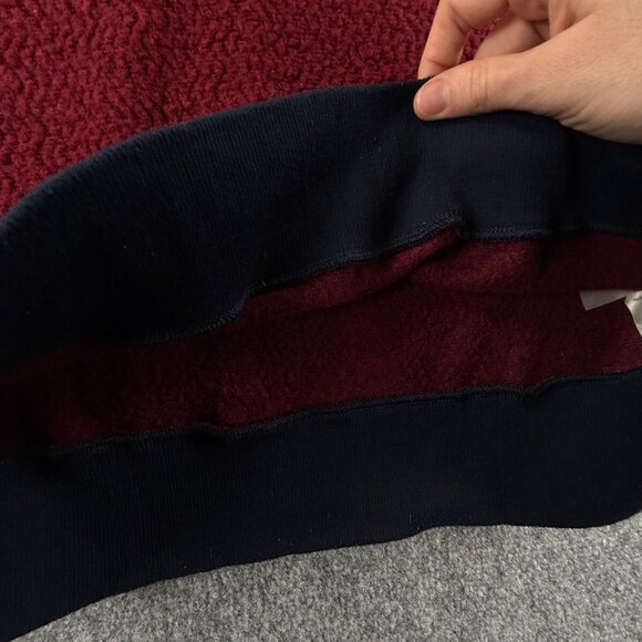 Patagonia Wool Polyester Blend Fleece Jacket Small Red 1/4 Zip Logo Woolyester - Picture 10 of 14